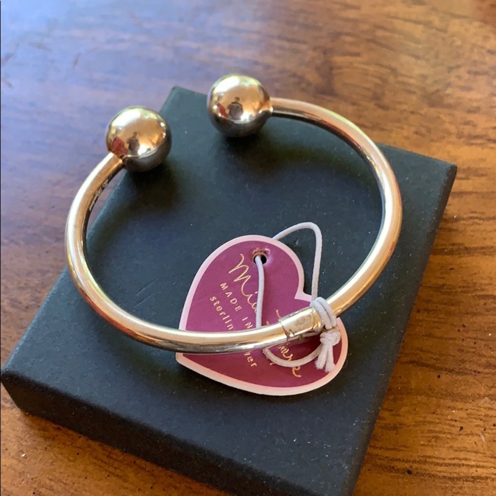 925 Silver Mia Fiore Dyadema hinged ball cuff